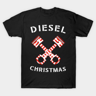 Diesel Christmas Engine Pistons Grunge Shirt T-Shirt